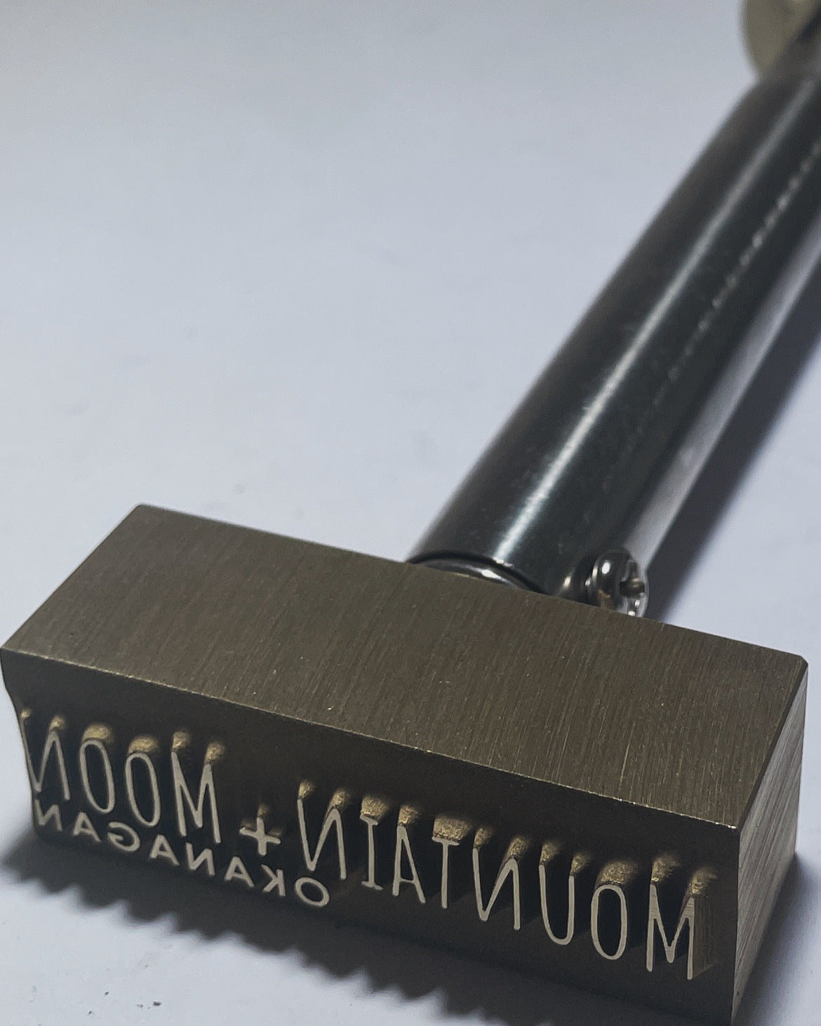 Custom Branding Iron for “Mountain and Moon”