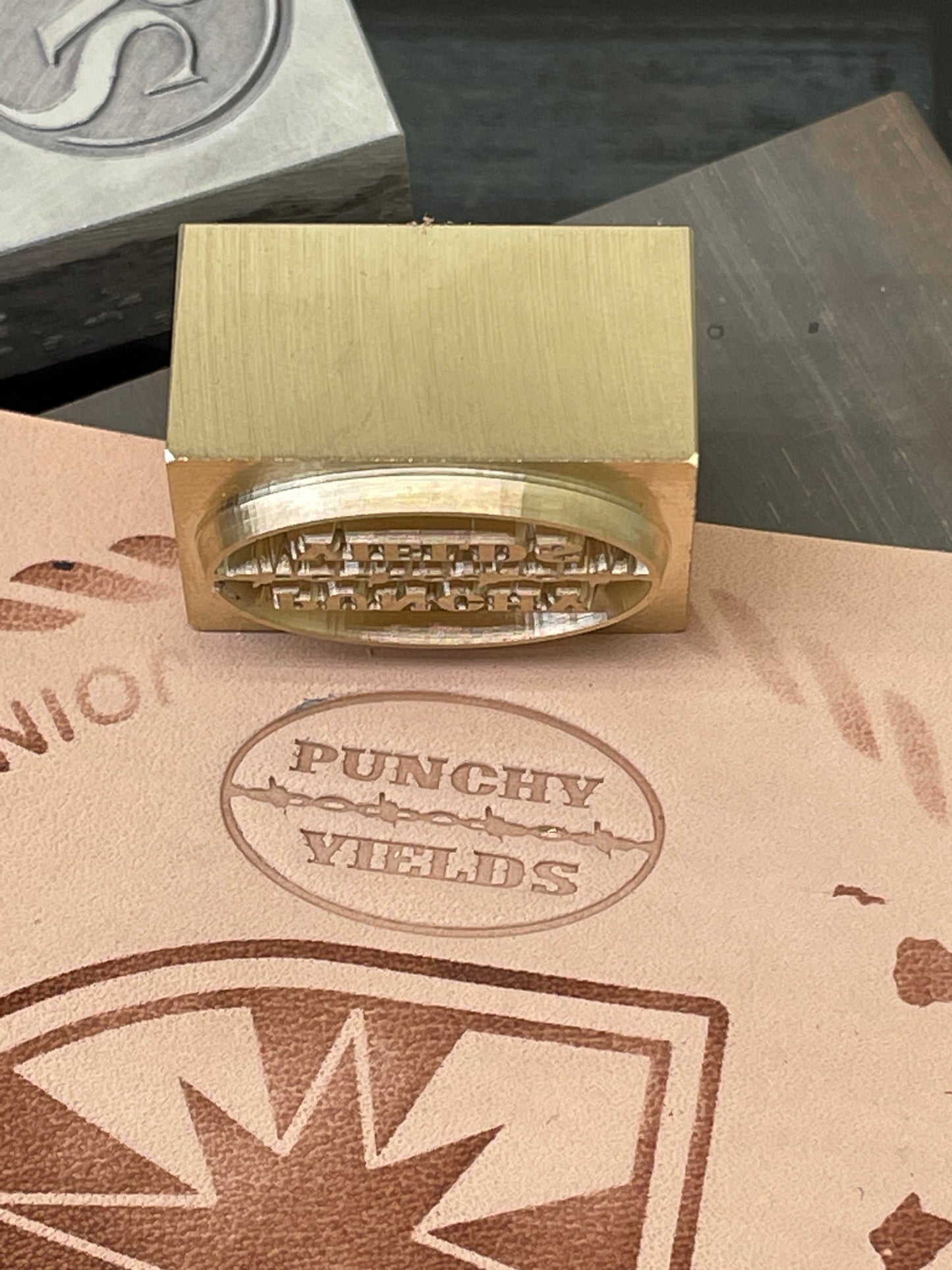 Custom Leather Stamp for Punchy Yields with Hammering Post