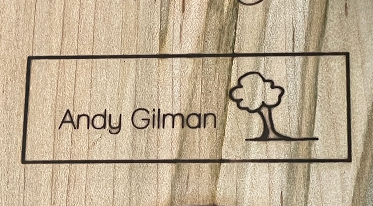 Custom Electric Branding Iron for Andy Gilman