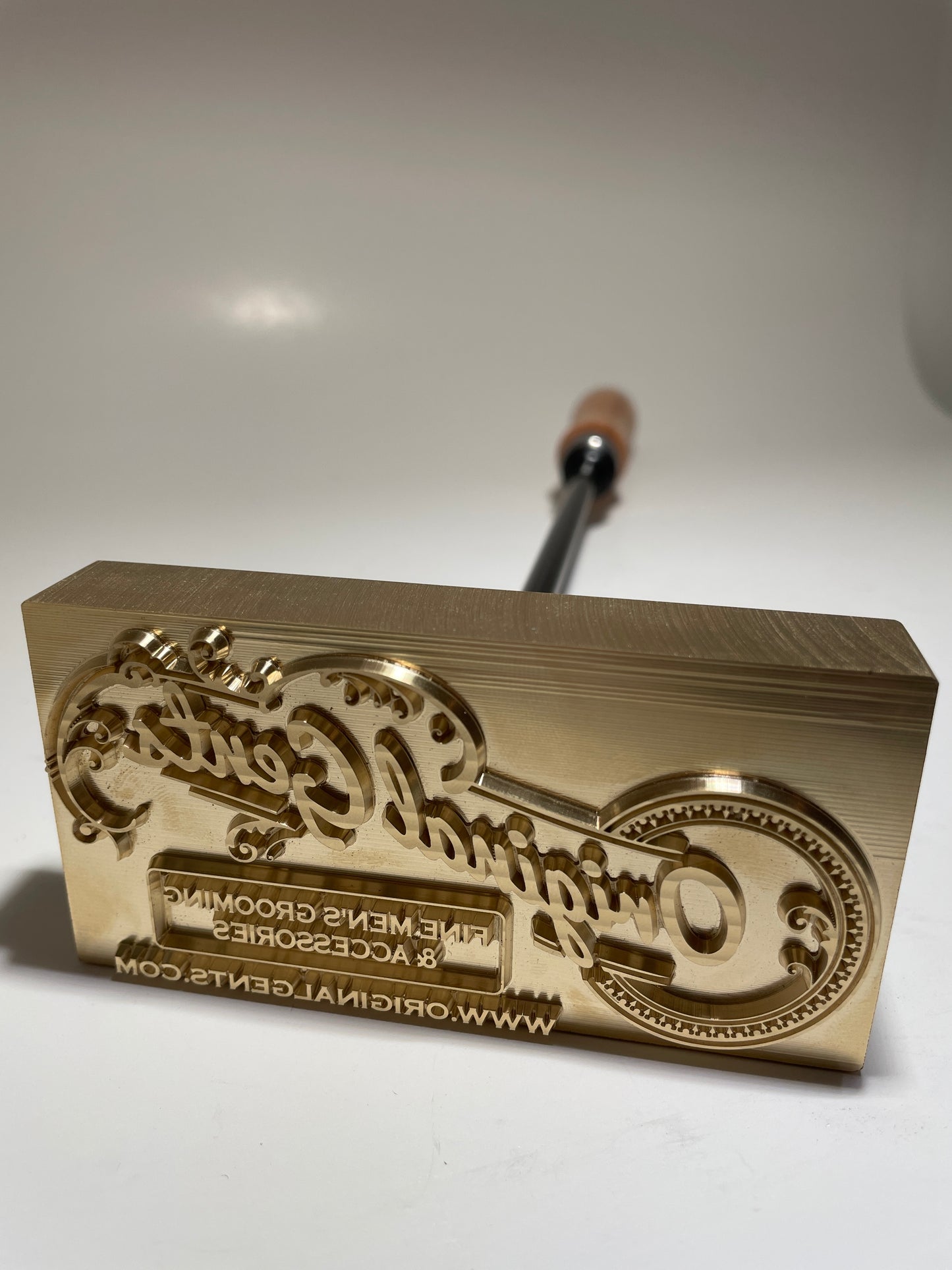 Custom Branding Iron and Stamp for Original Gents