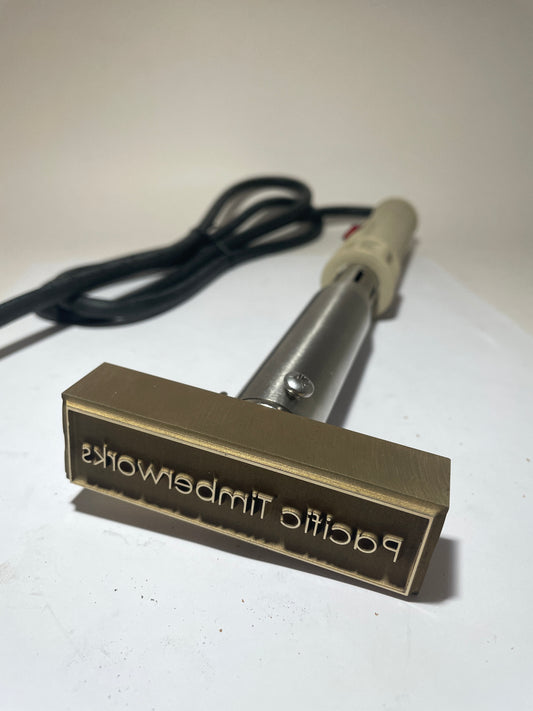 Custom Electric Branding Iron for Pacifica Timberworks