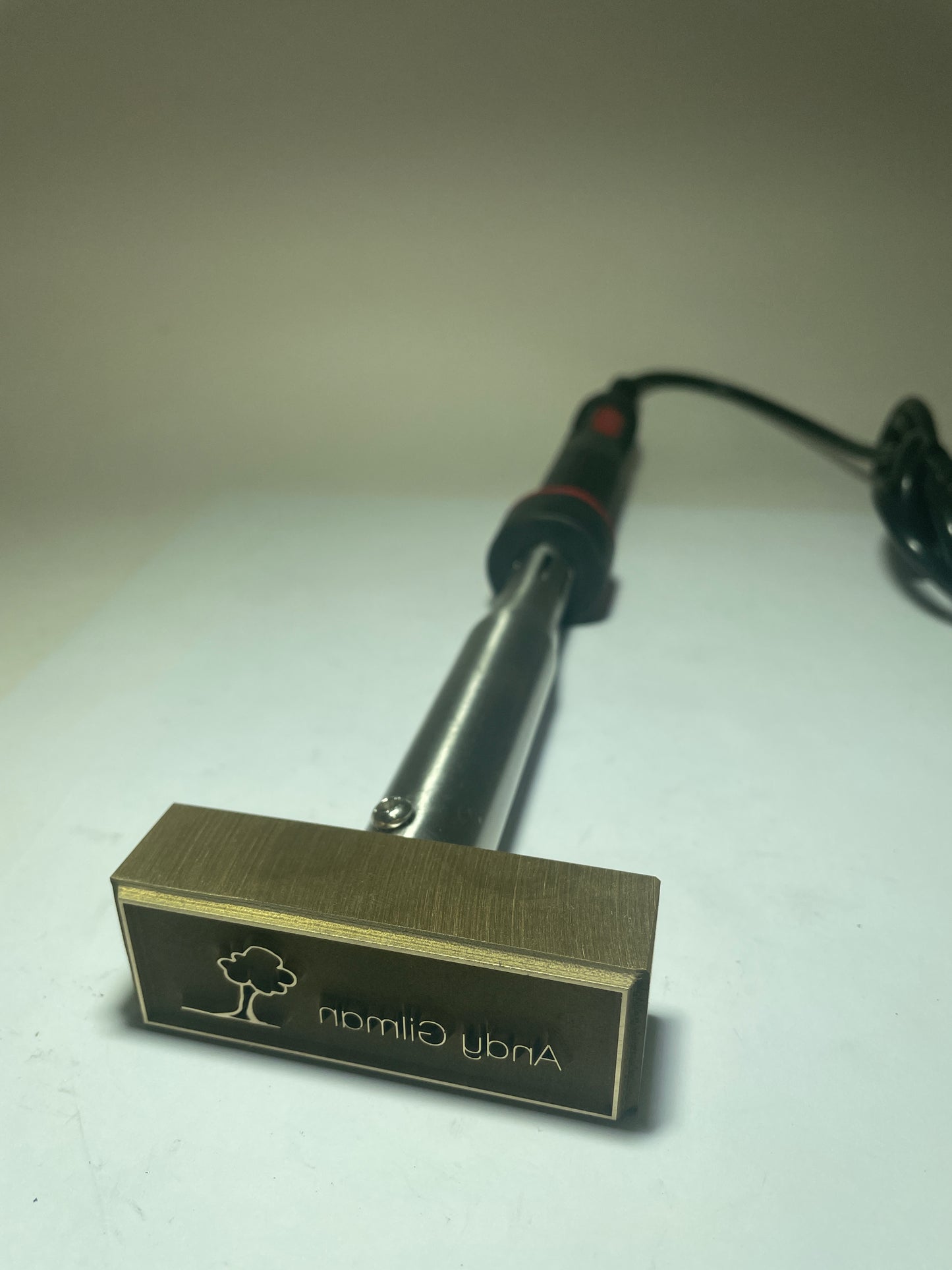 Custom Electric Branding Iron for Andy Gilman