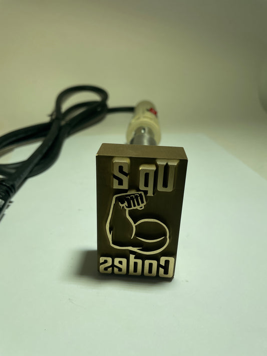 Custom Electric Branding Iron for “Up 2 Codes”