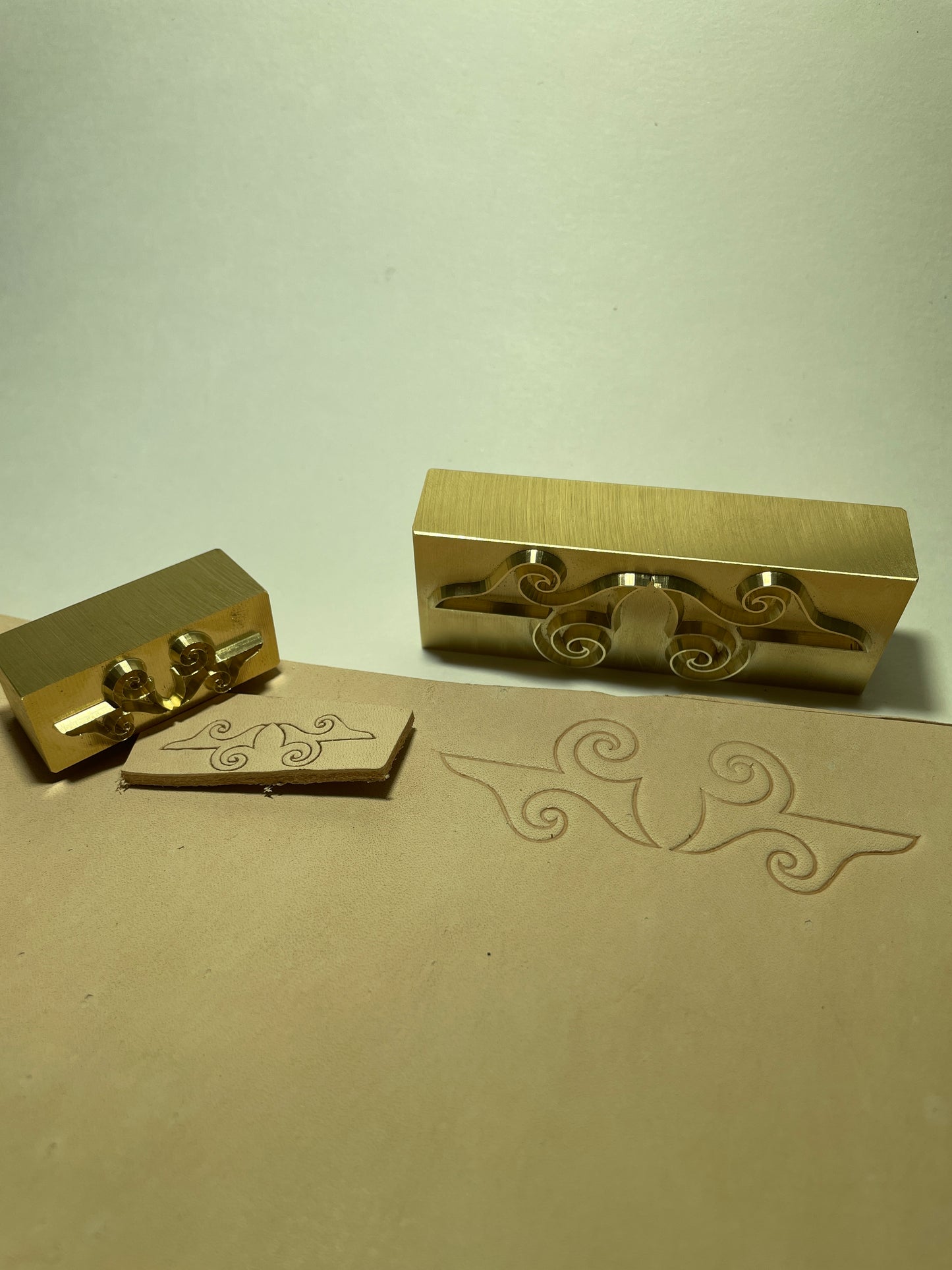 Custom Leather Stamp Set with 3/8” tapped hole