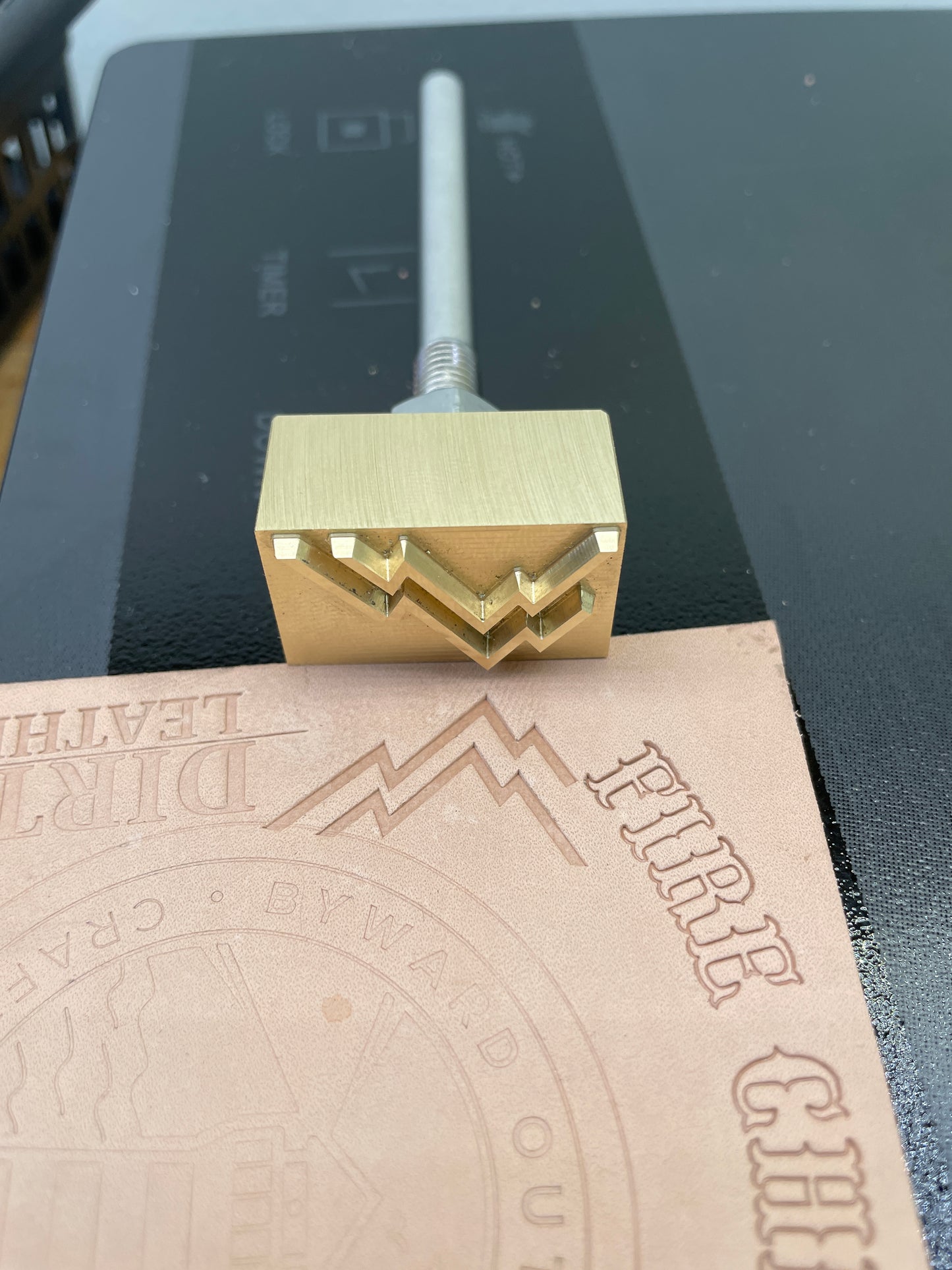 Custom Mountain stamp for Dan