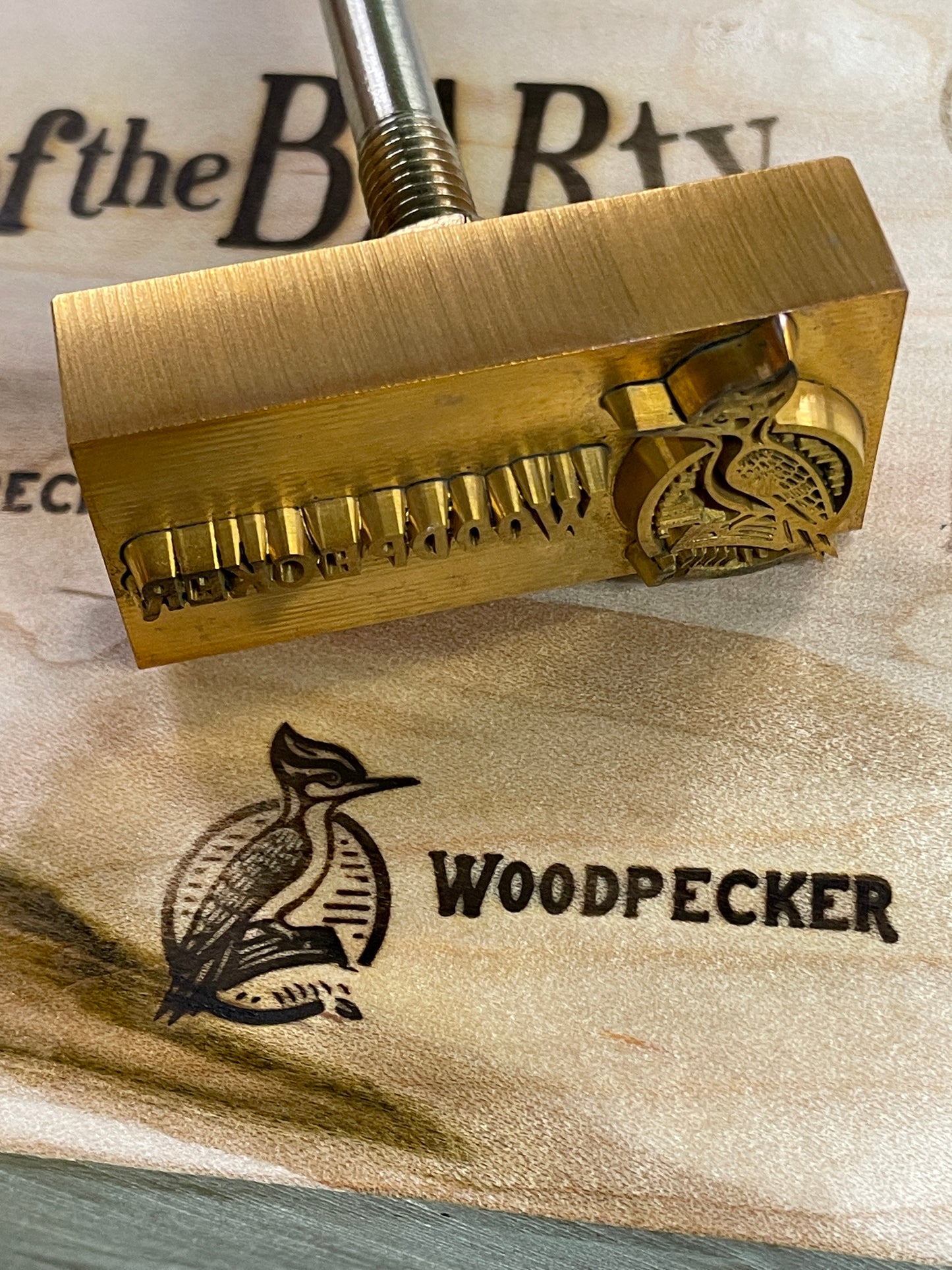 Custom Branding Iron for Woodpecker