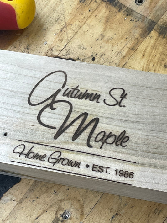 Custom Branding Iron for Autumn Street