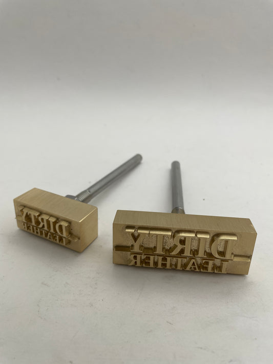 Custom Stamp Set for Dirty Leather complete with hammering shafts