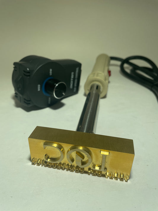 Custom Electric Leather Branding Iron with power controller