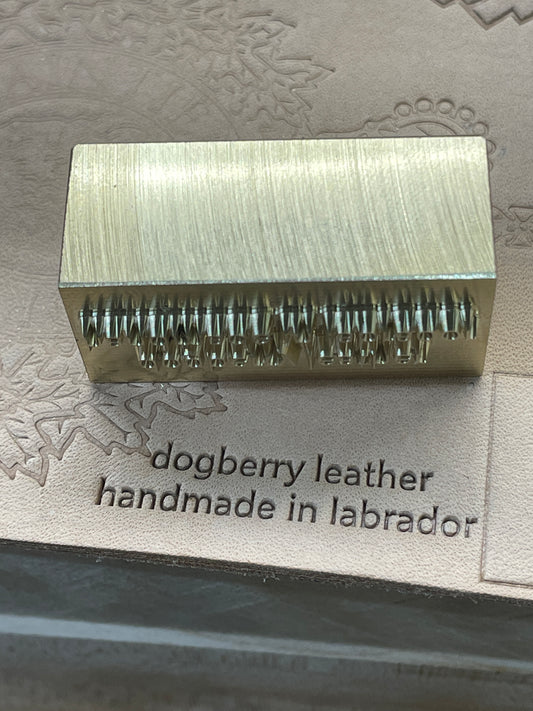 Custom Leather Stamp with hammering post