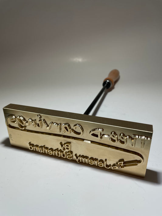 Custom Branding Iron for Tree D Carving