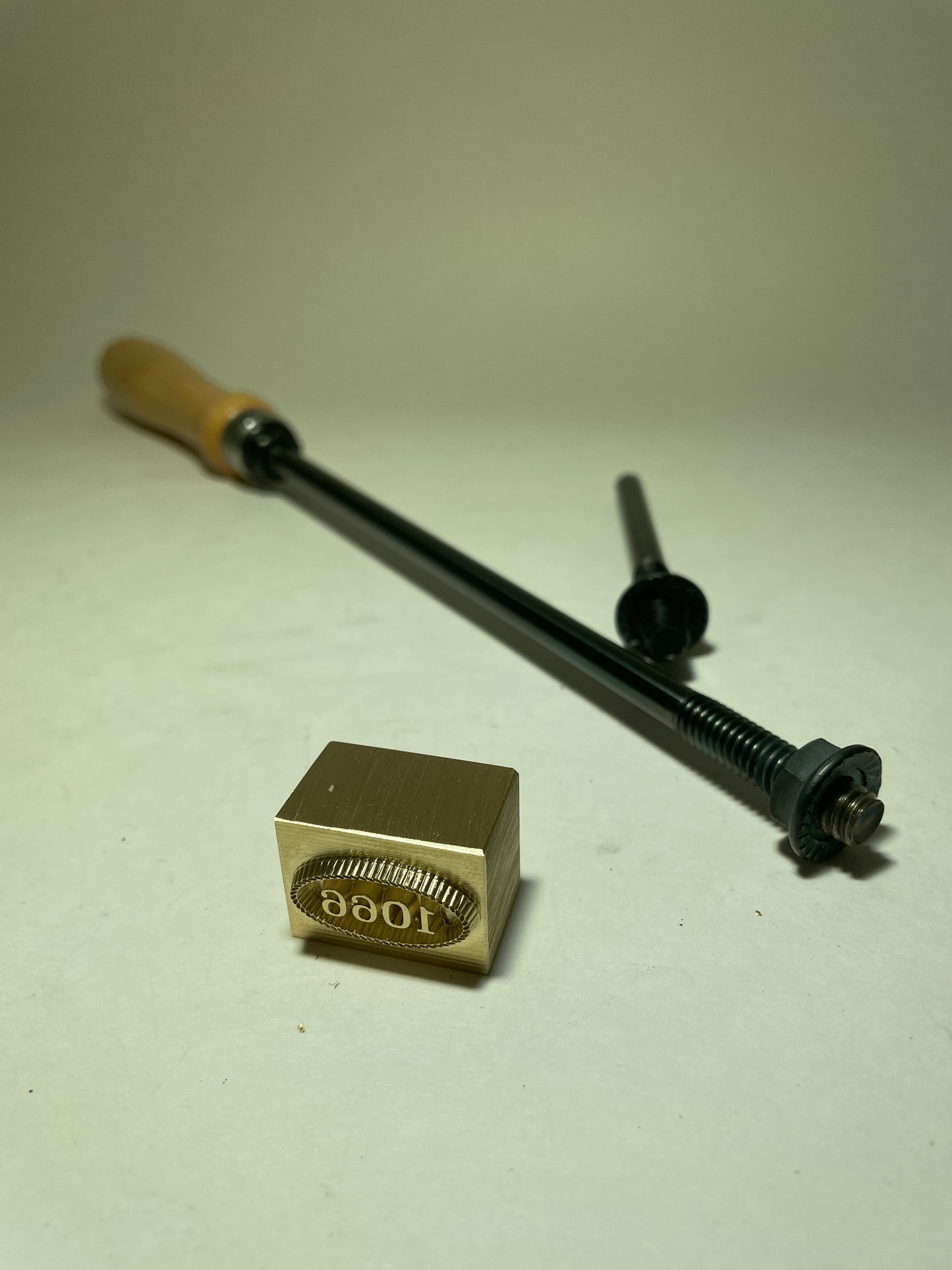 Custom 1066 Stamp with handle and hammering post