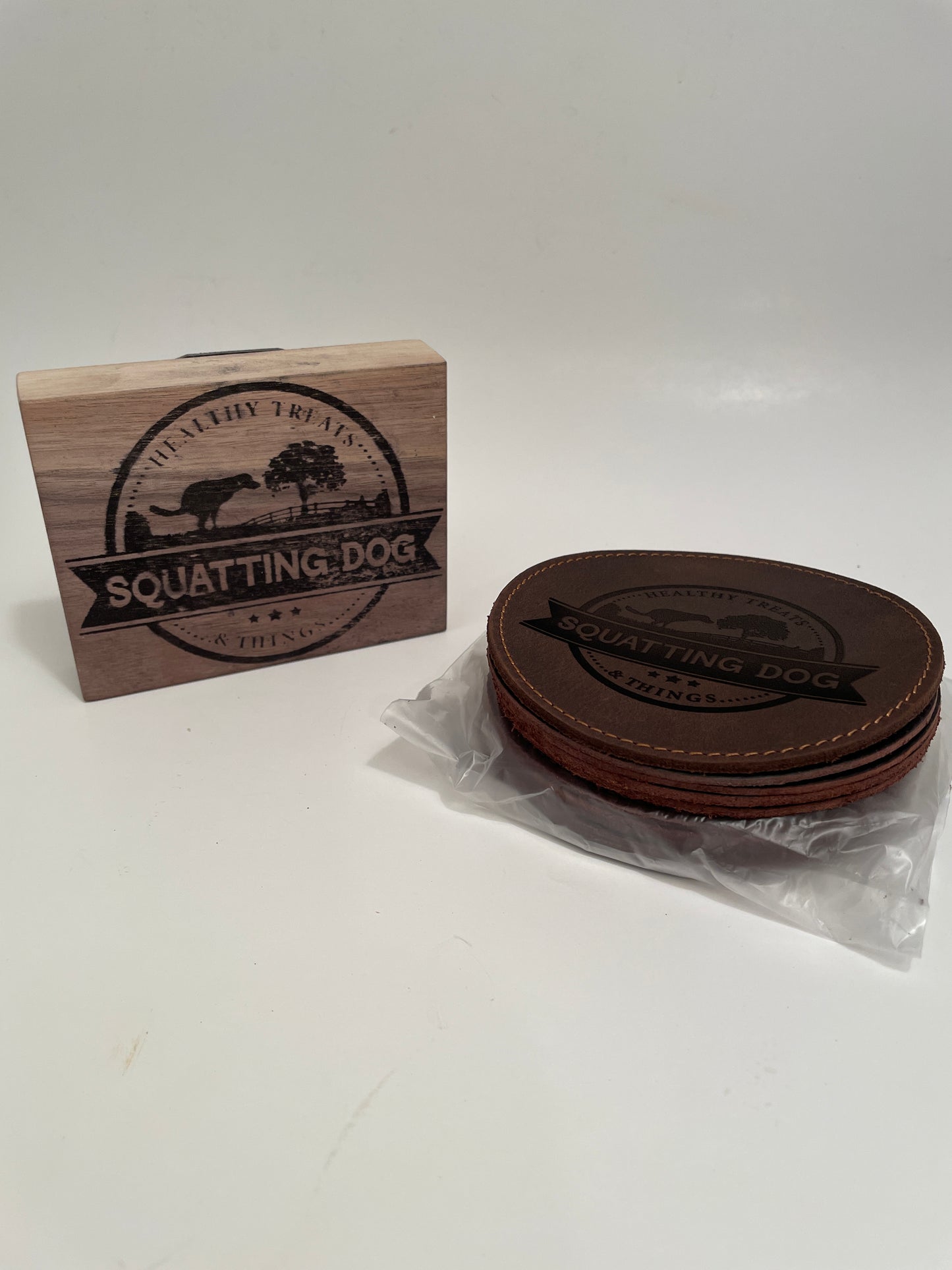 Custom Stamp and Coaster Set