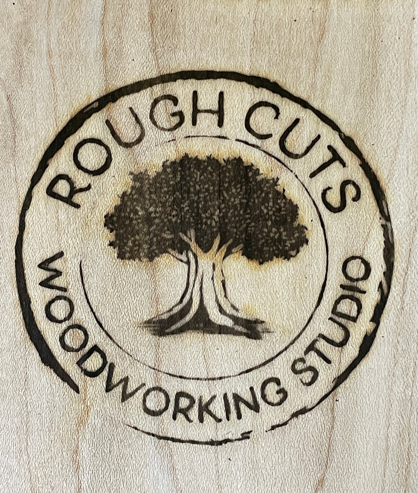 Custom branding iron for Rough Cuts