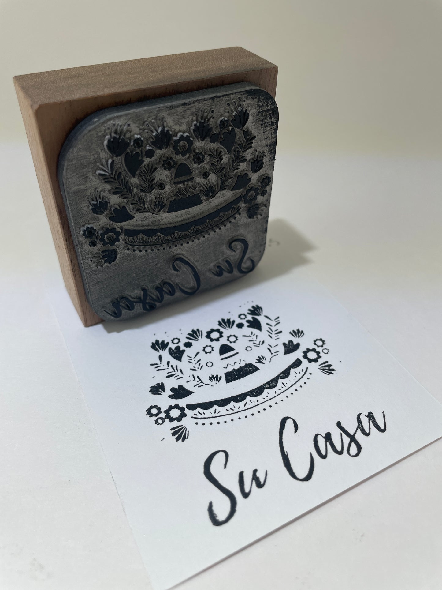 Custom Brand and Rubber Stamp for Su Casa