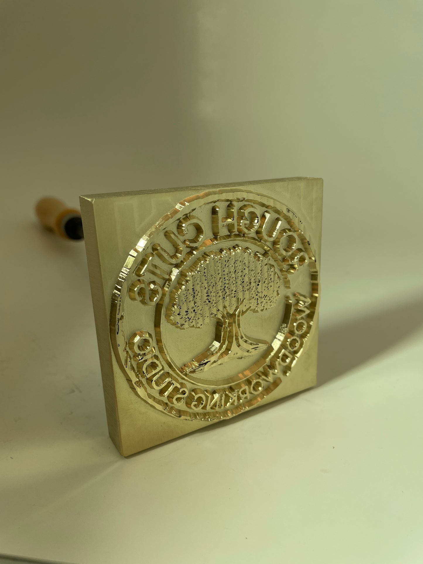 Custom branding iron for Rough Cuts