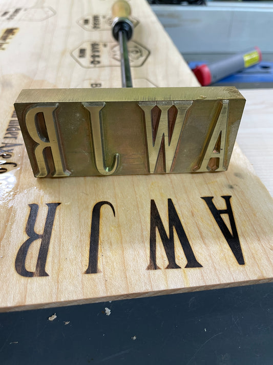 AWJR Branding Iron