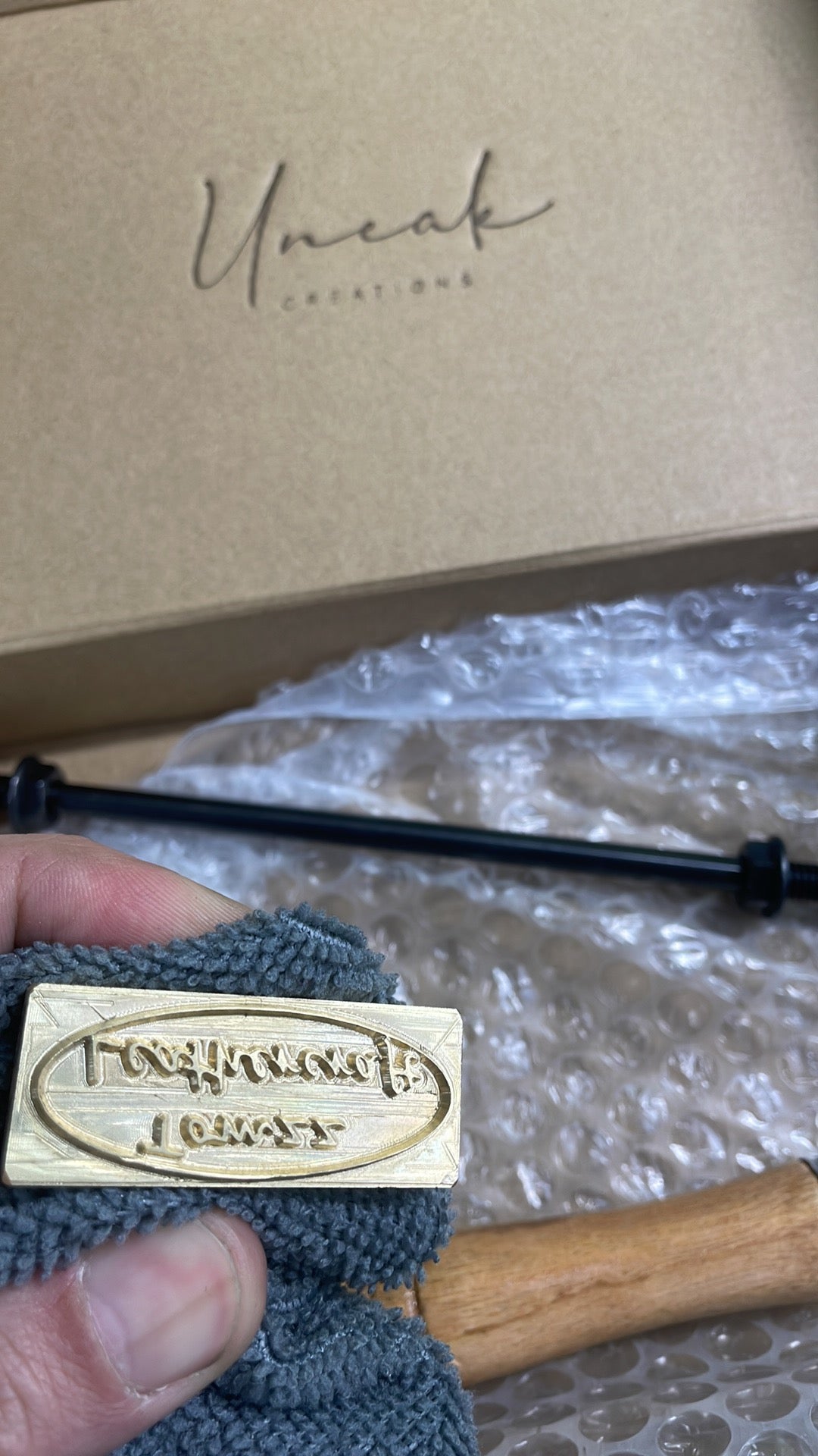 Custom Leather Stamp for Tom