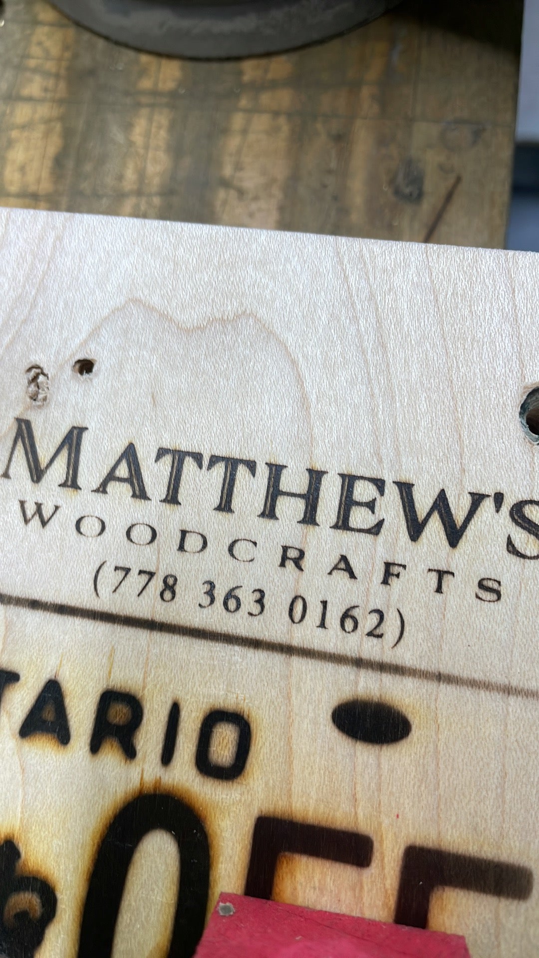 Custom Brand for Matthew’s woodcraft