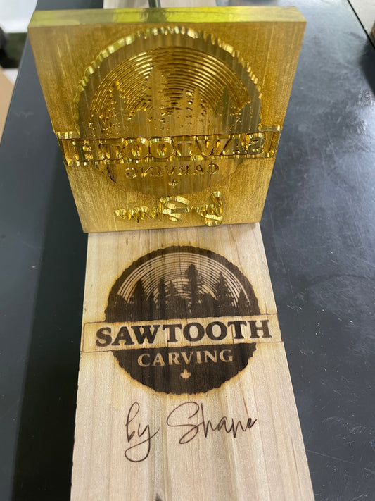 Custom Brand for Sawtooth Carving