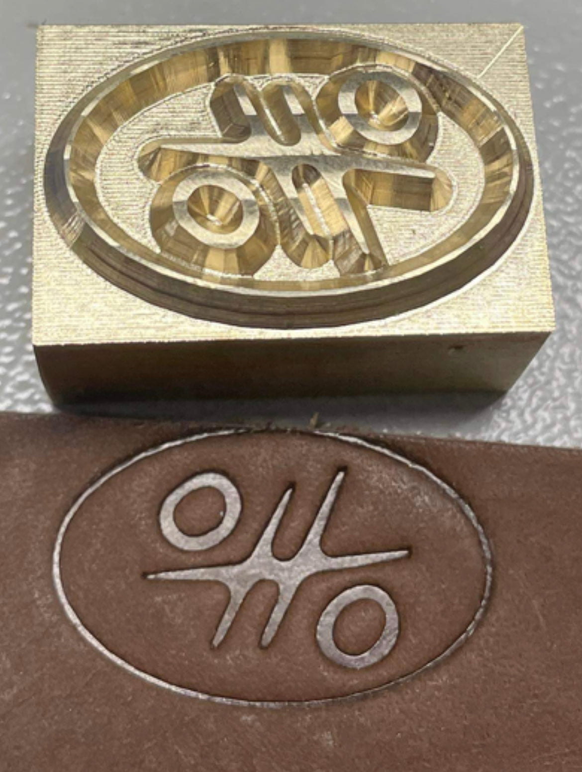 Custom OHO leather stamp