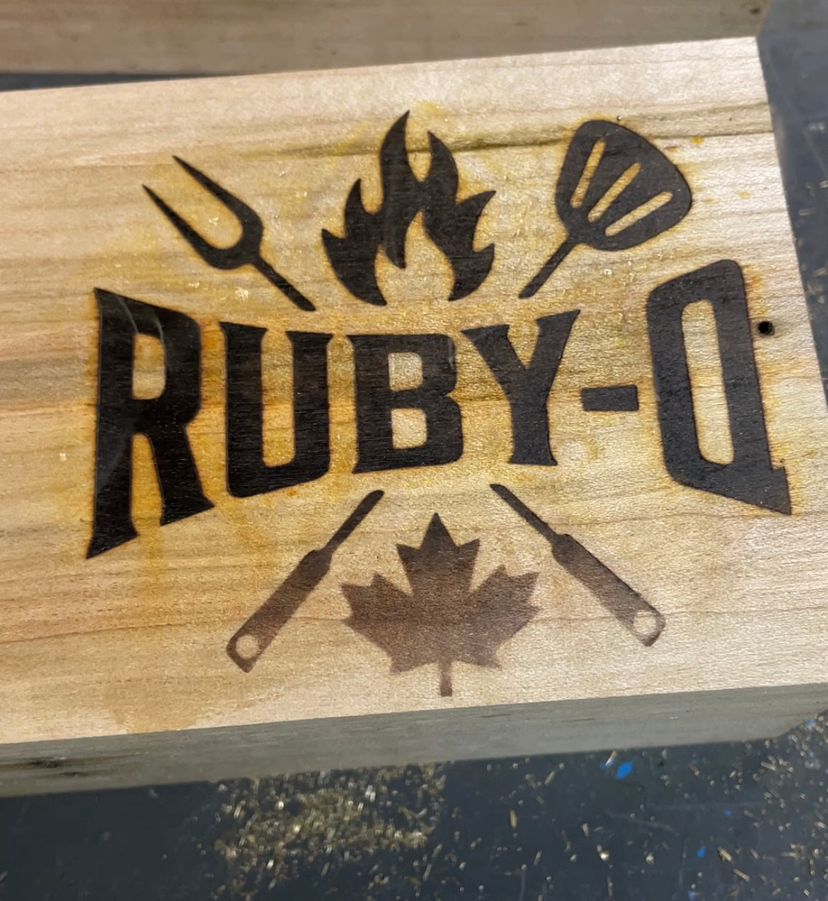 Custom Ruby-Q BBQ Branding Iron