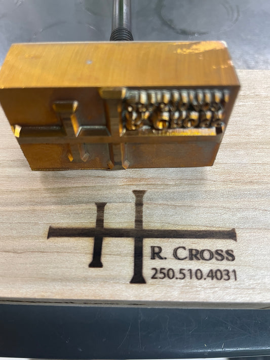 Custom Branding Iron for R. Crosse