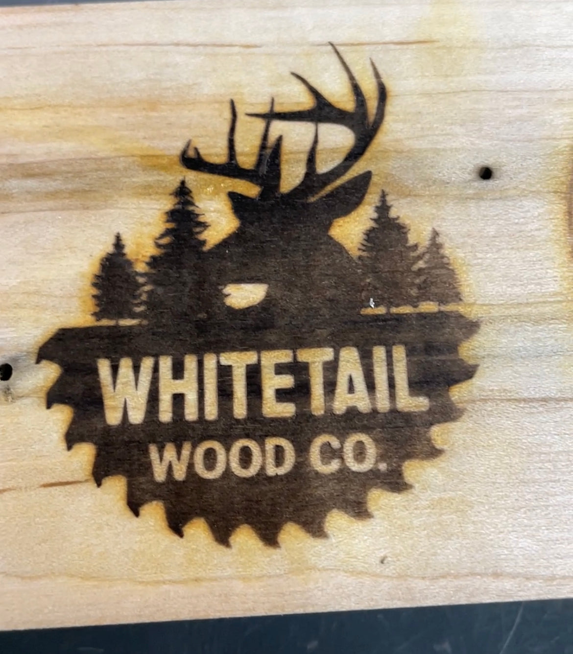 Custom Brand for Whitetail Wood