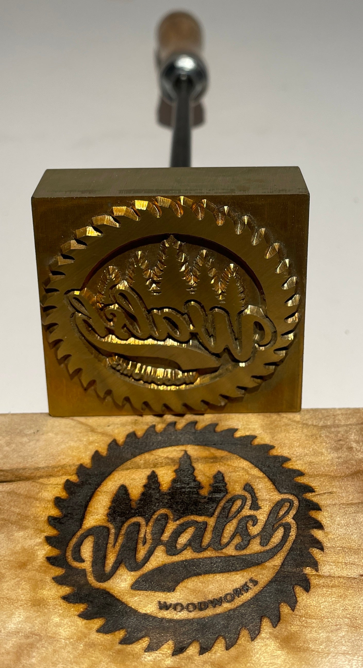 Custom Branding Iron for Walsh Woodworking