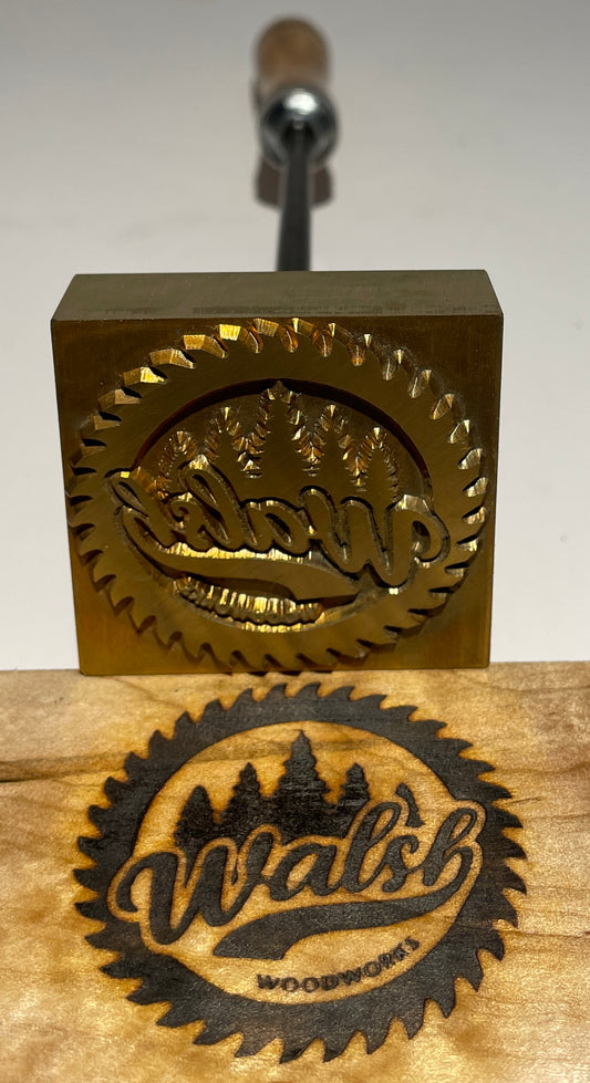 Custom Branding Iron for Walsh Woodworking