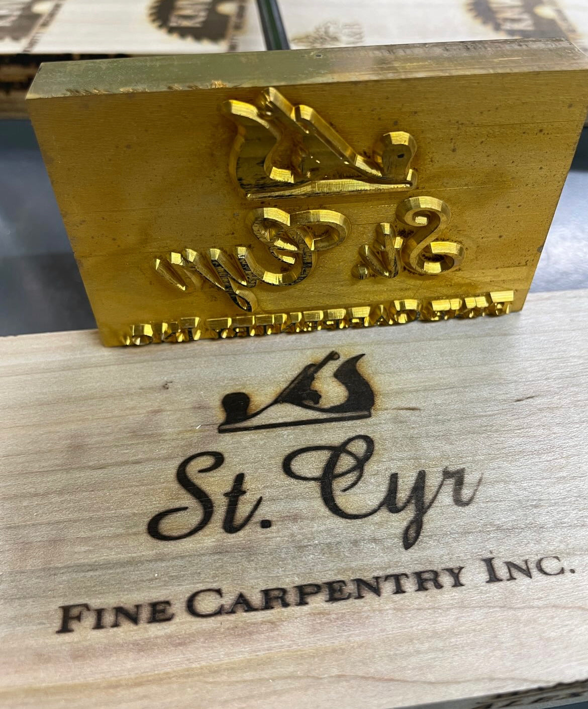 Custom Brass branding Iron for St Cyr