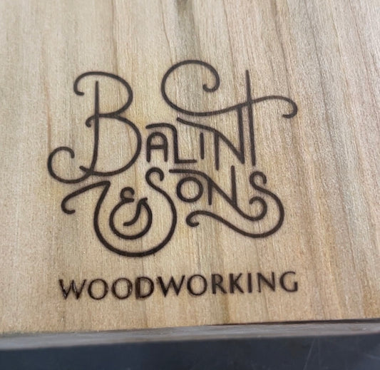 Custom branding iron for Balint and Sons