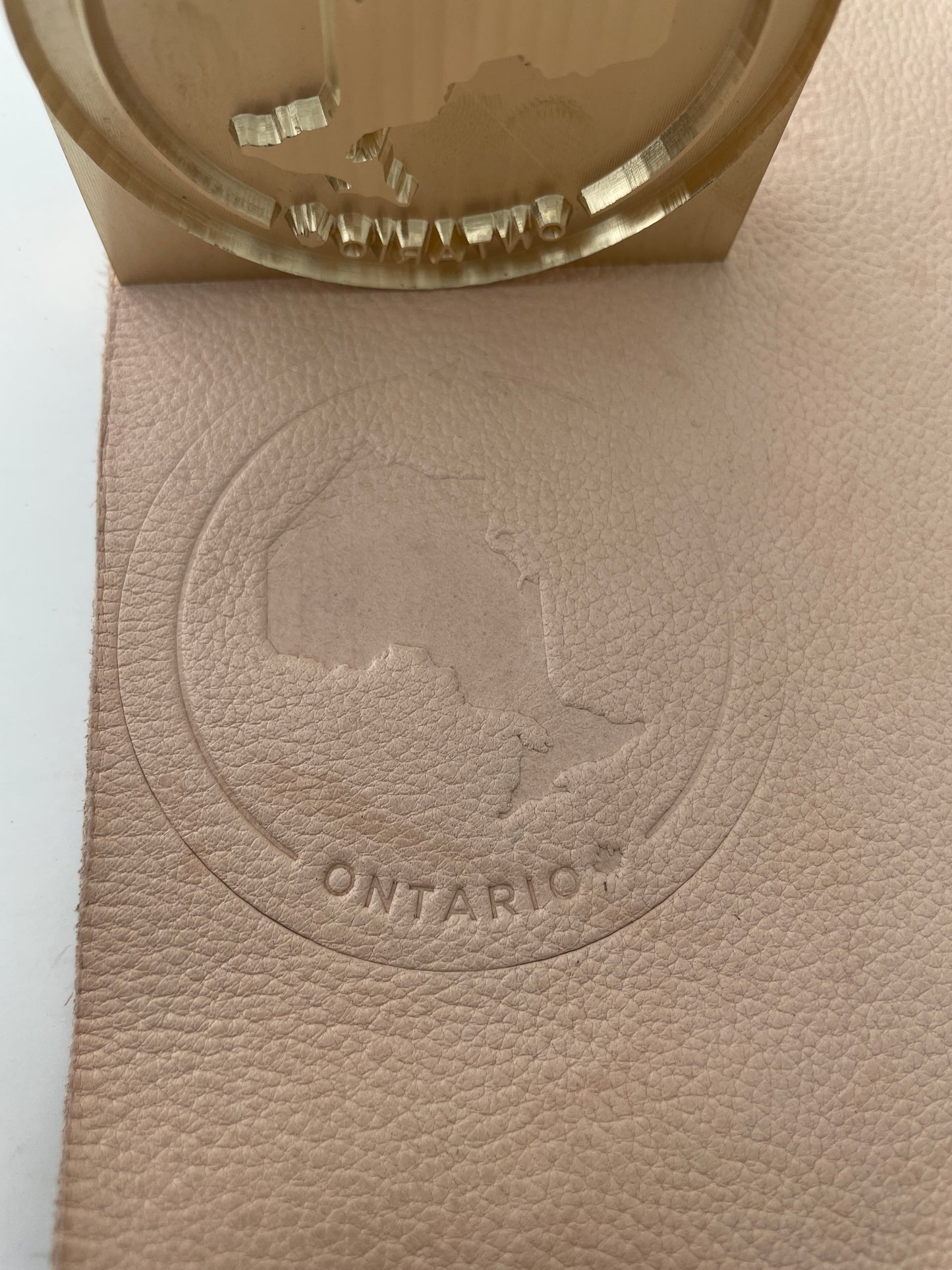 Custom Ontario Leather Stamp