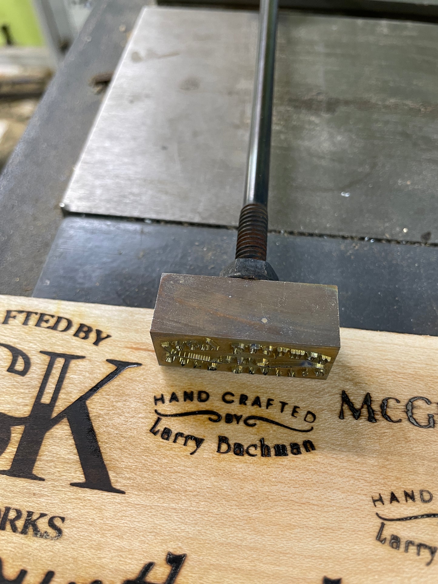 Custom Branding iron set for Lar B